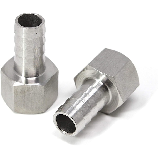 Concord 304 Stainless Steel 1/2" Barb to 1/2" Female FPT Fitting PF-BR-12Fx2 - main